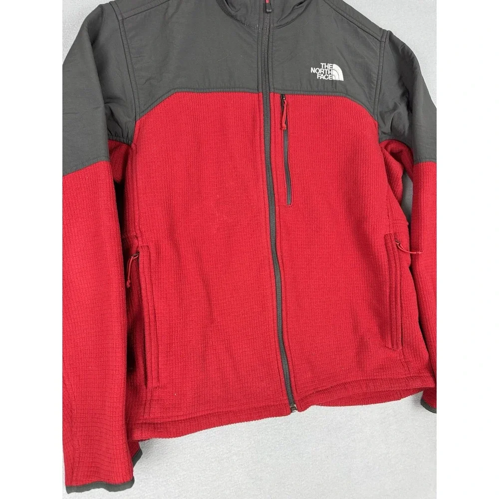 The North Face Grid Fleece Jacket Full Zip Mens Medium Tech Two Tone Utility